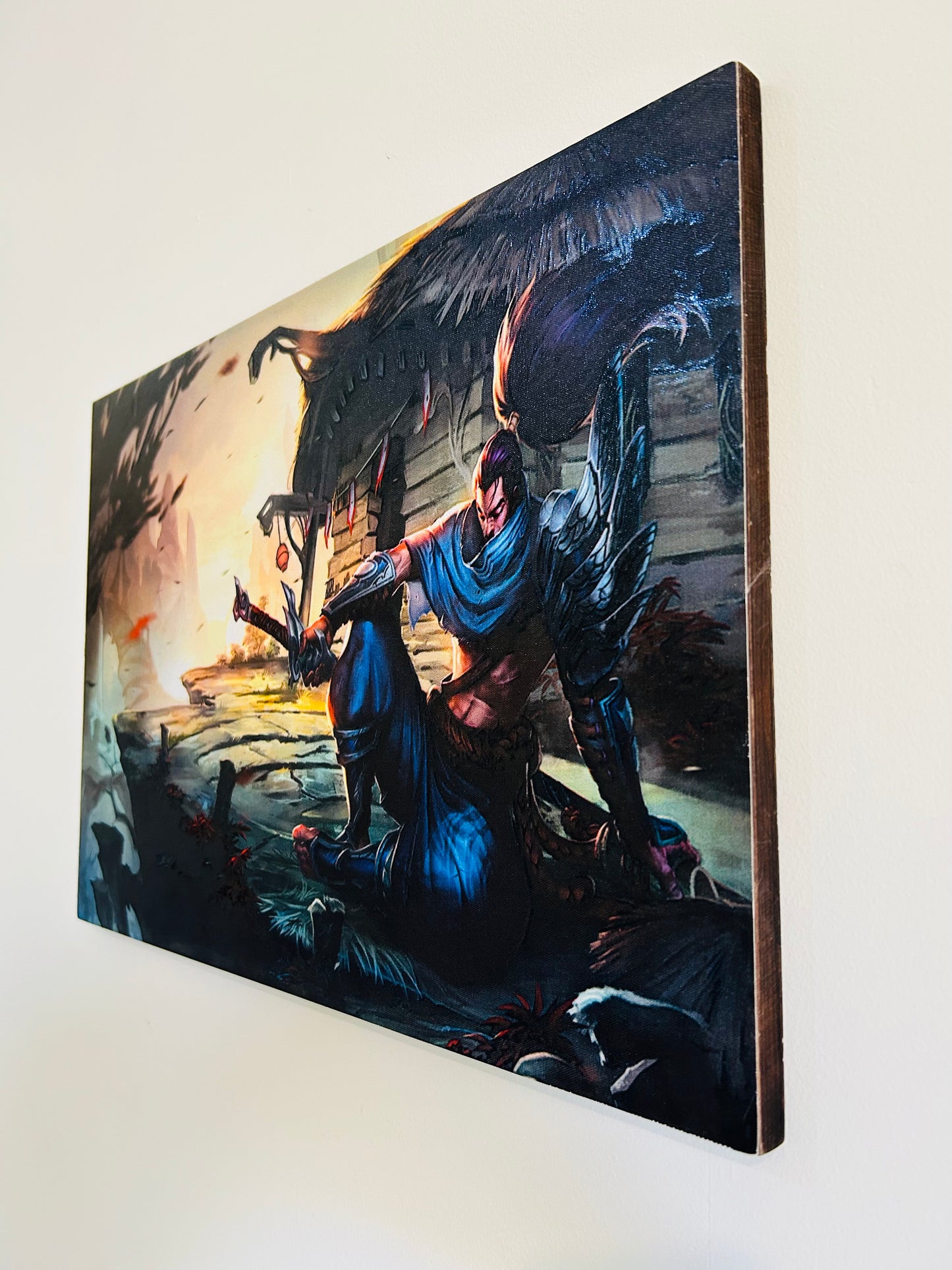 Arttistry Premium Hand-painted wooden artwork of Yasuo