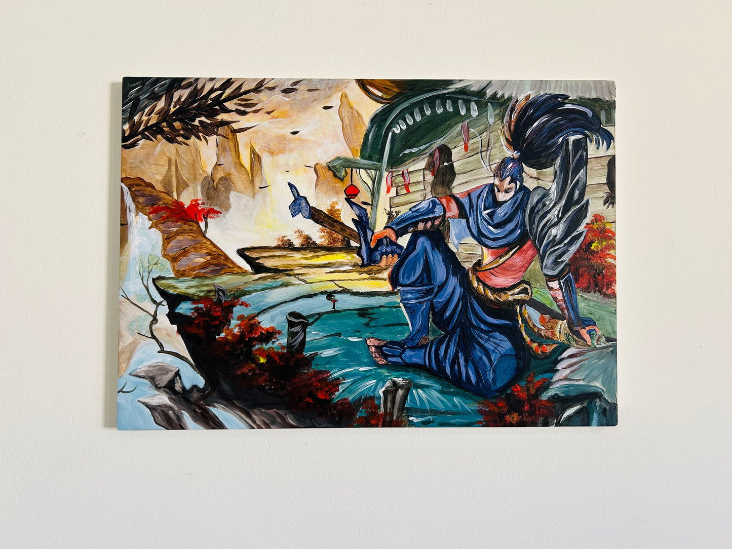 Arttistry Premium Hand-painted wooden artwork of Yasuo