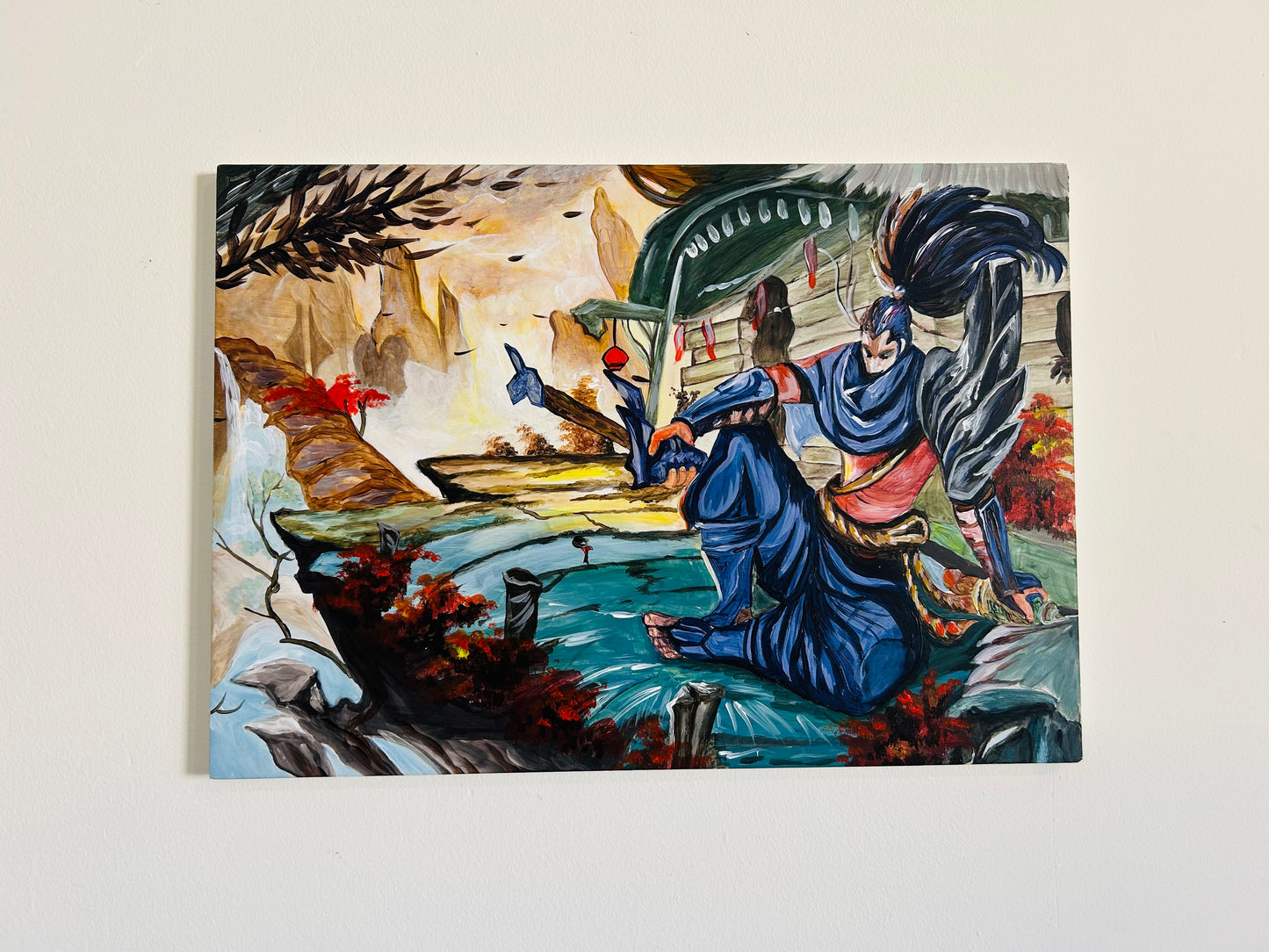 Arttistry Premium Hand-painted wooden artwork of Yasuo